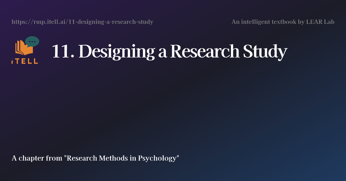 11. Designing a Research Study | Research Methods in Psychology